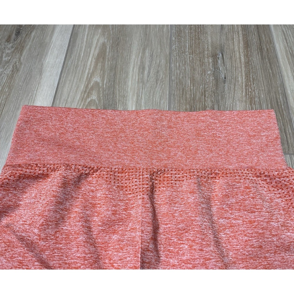 GYMSHARK Red Orange Seamless Compression Athletic Shorts - Size XL (?) - Picture 9 of 12